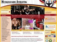 Sports nutrition shop for bodybuilding and fitness